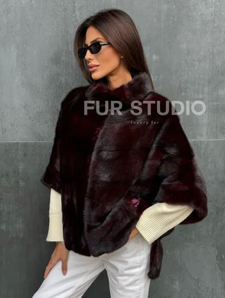 Норковый полушубок на молнии - фото 3