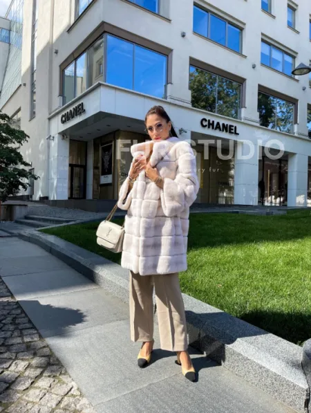 Шуба из кролика рекс - фото 4