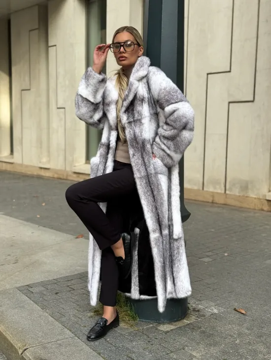 Норковая шуба - крестовка - фото 7