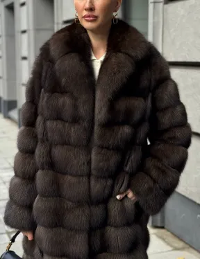 Шуба из соболиного меха - фото 2