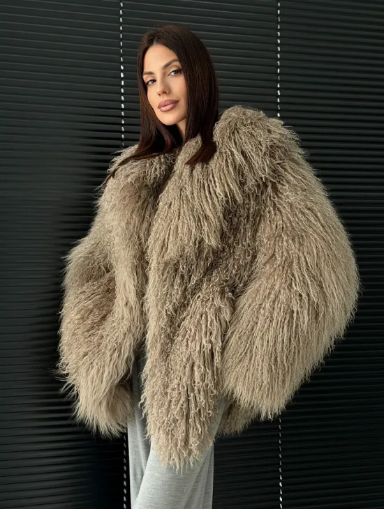 Полушубок из ламы - фото 9