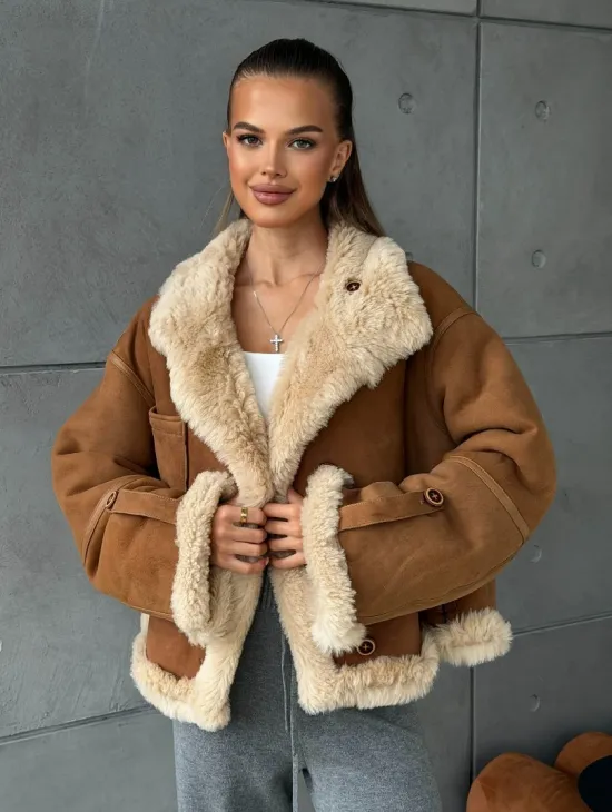 Дубленка - куртка двухсторонняя - фото 10