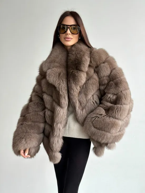 Шуба из меха финского песца - фото 8