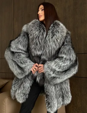 Женская шуба из чернобурки - фото 6
