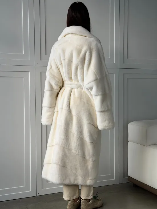 Шикарная норковая шуба White Velvet Premium - фото 4
