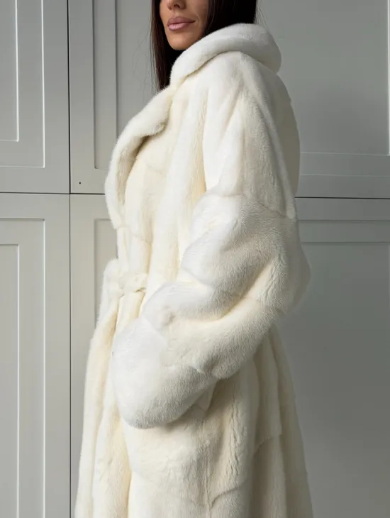 Шикарная норковая шуба White Velvet Premium - фото 3