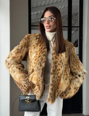 Меховой жакет - шуба из оцелота - фото 22