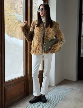 Меховой жакет - шуба из оцелота - фото 20