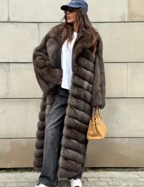 Шуба из меха баргузинского соболя - фото 4