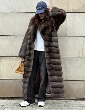 Шуба из меха баргузинского соболя - фото 7