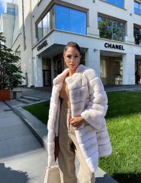 Шуба из кролика рекс - фото 1