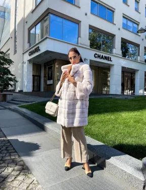 Шуба из кролика рекс - фото 4